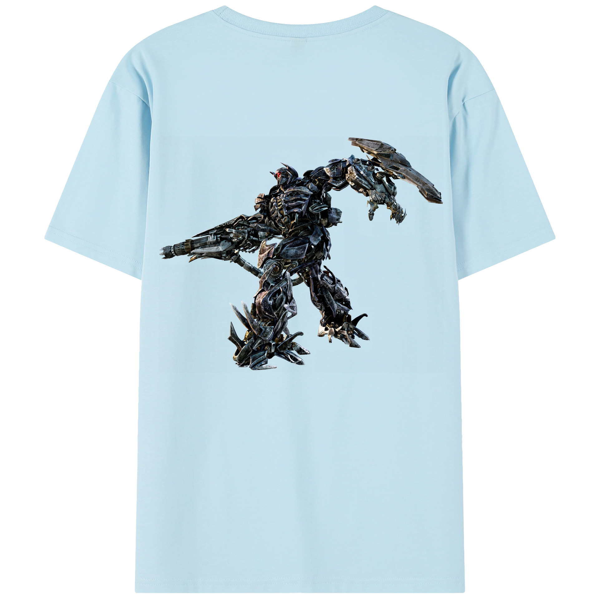 （画像用） Transformers トランスフォーマー 綿100％半袖Tシャツ（背面プリント）